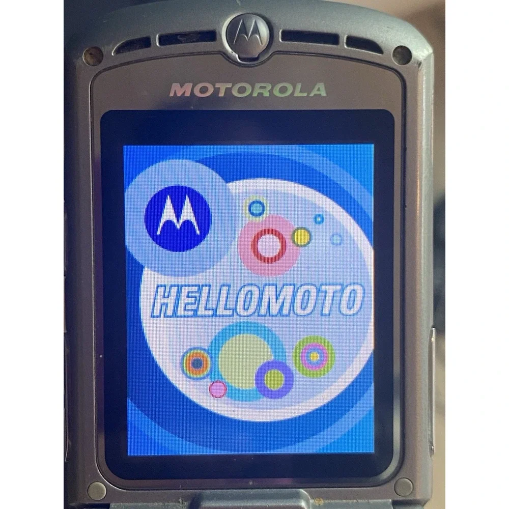 Motorola RAZR / Razor V3 - Silver ( AT&T ) Flip Phone - Needs New Battery